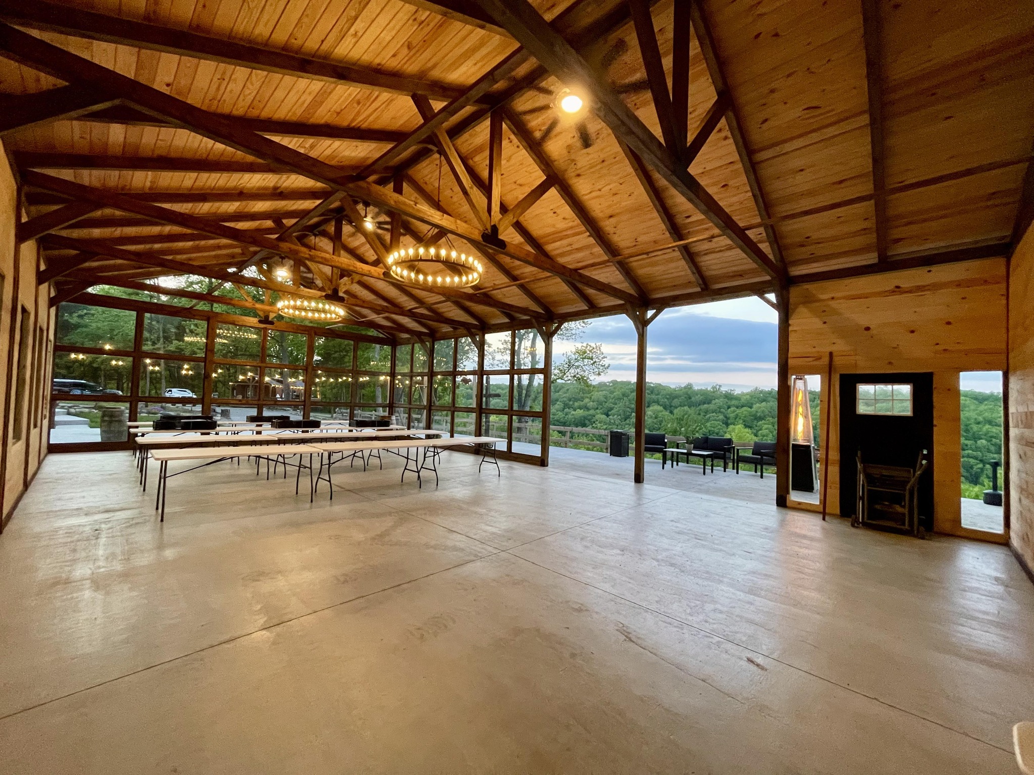 Covered Pavilion with Mountain Views