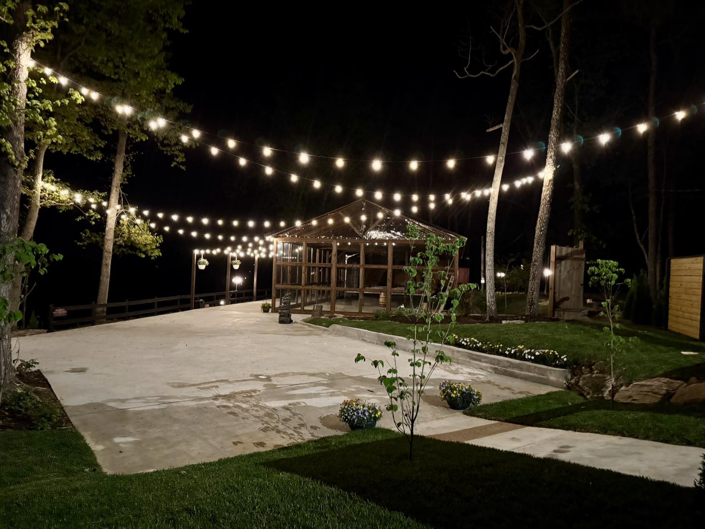 Outdoor ceremony setup
